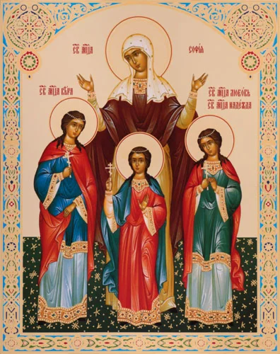 Вера,Надежда, Любовь и мать их София, мцц_006(79х100см)