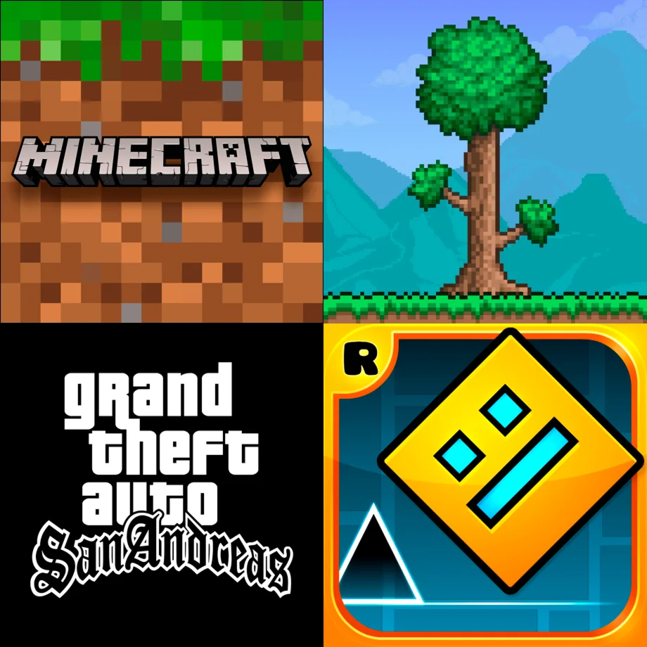  Minecraft Terraria GTA Geometry Dash ios iPhone iPad