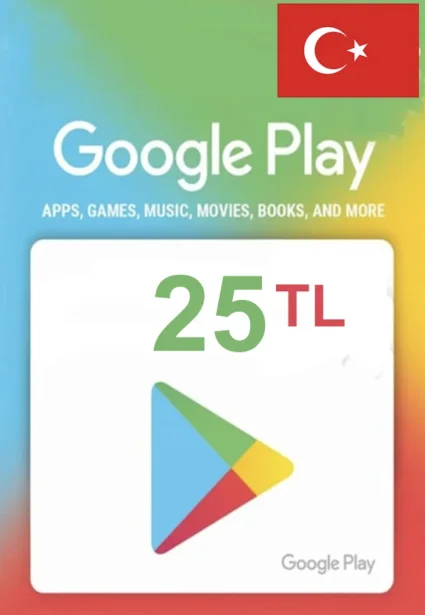 🇹🇷GOOGLE PLAY GIFT CARD 25 TL ТУРЦИЯ АВТО ВЫДАЧА 24/7