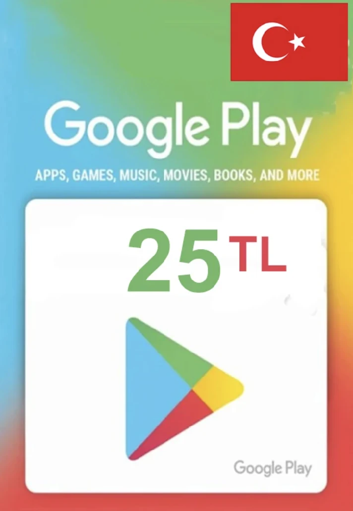 🔥Google Play 🔥Gift Card 25 TL Turkey🇹🇷 Instant