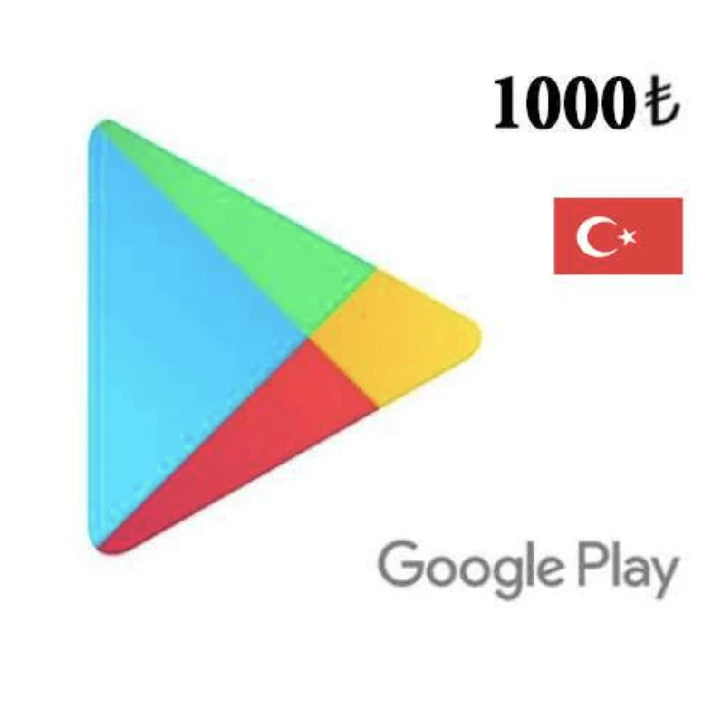 🔥Google Play 🔥Gift Card 1000 TL Turkey🇹🇷 Instant