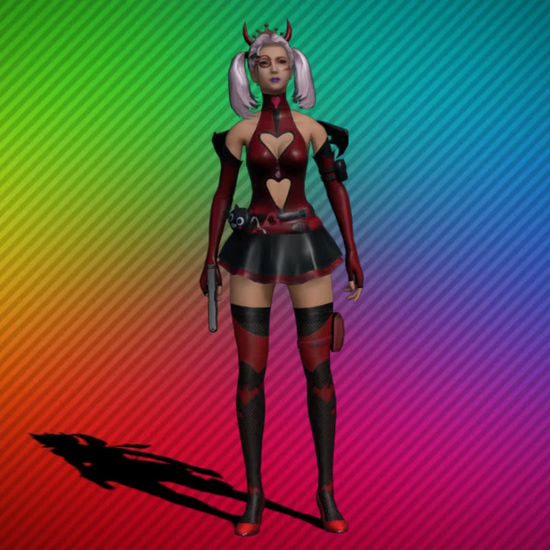 Free Fire - Девушка Дьявол - видео на прозрачном фоне