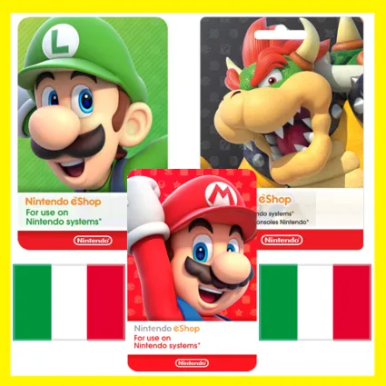 ⭐ ️ ВСЕ КАРТЫ ⭐ 🇮🇹Nintendo eShop Gift Card 15-150 EURO