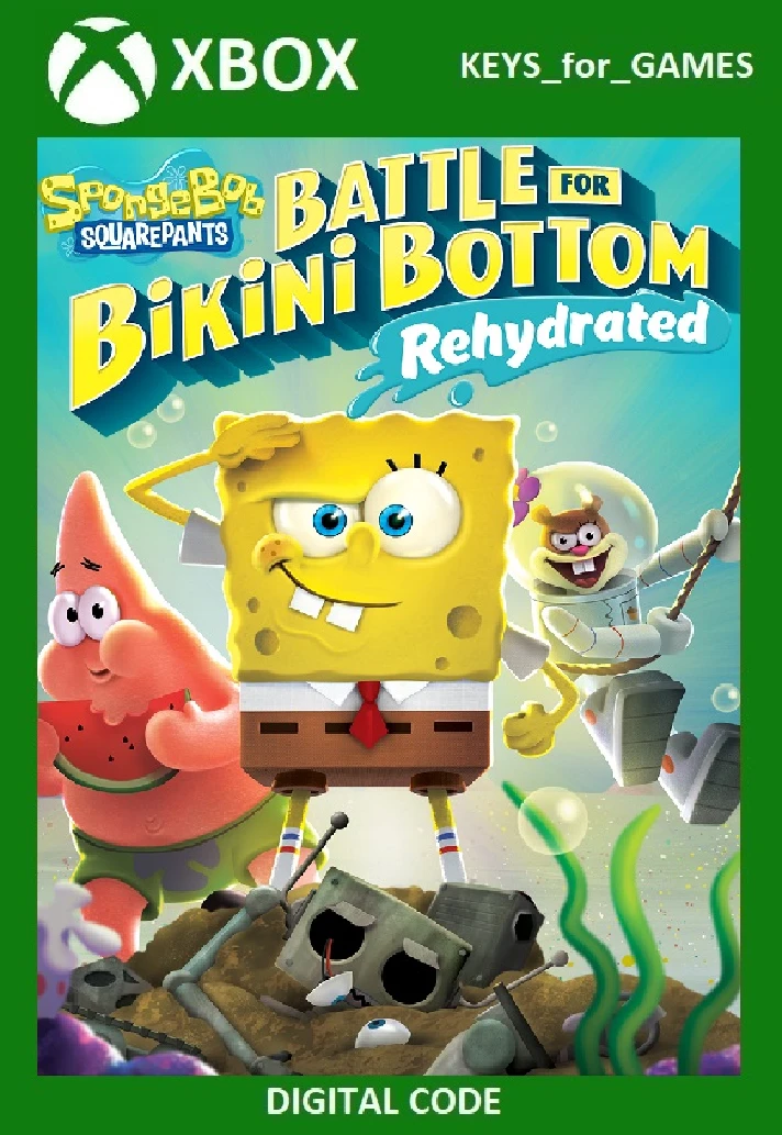 ✅🔑SpongeBob Battle for Bikini Bottom Rehydrated XBOX🔑