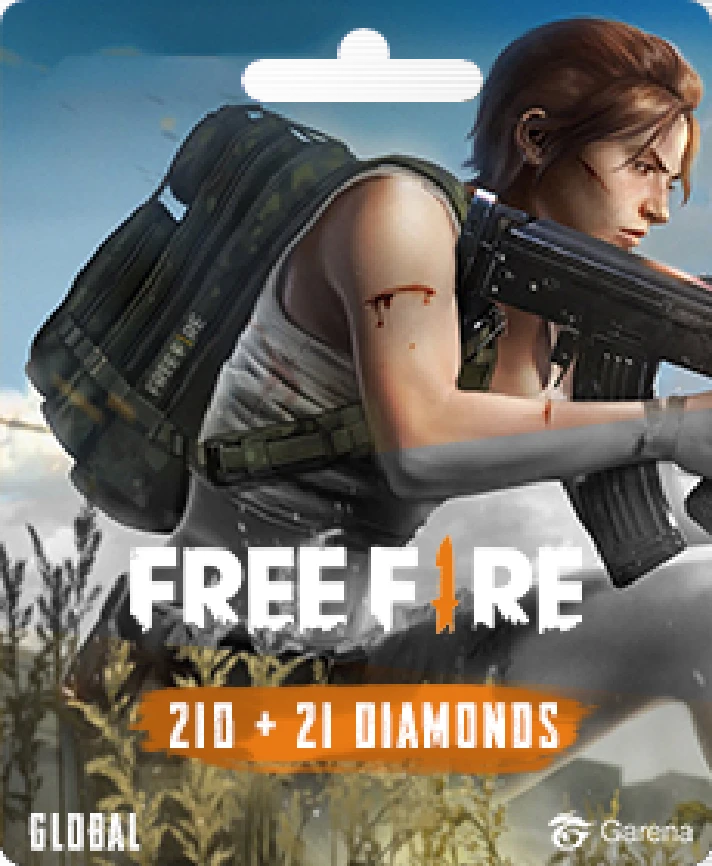 🔥Free Fire (Garena) 210 + 21 Diamond Pins 🌏GLOBAL KEY