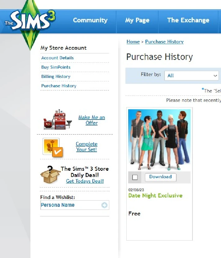 Sims 3 Date Night DLC (Origin gift link) Region free