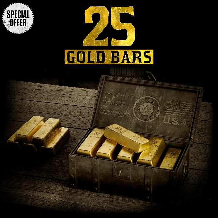 🔵Red Dead Online🔵 25-500 Gold Bars💰XBOX FAST