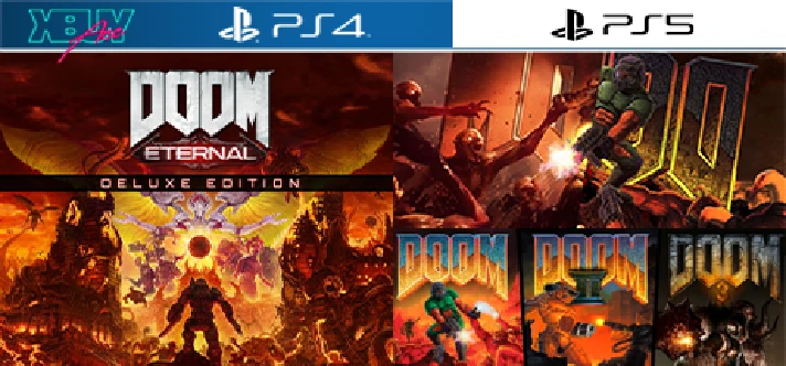 DOOM Eternal Deluxe + DOOM 1,2,3 | PS4 PS5 | activation