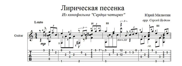 Все стало вокруг голубым и зеленым... для гитары