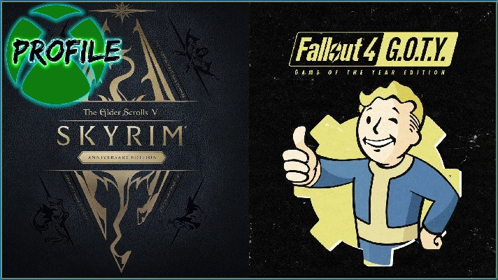 Skyrim Anniversary Edition + Fallout 4 G.O.T.Y Xbox One