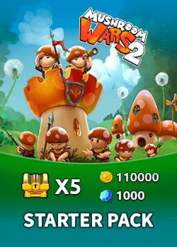 Mushroom Wars 2 – Starter Pack ПРОМОКОД 