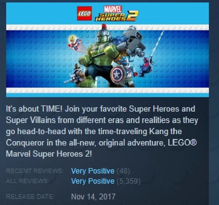 LEGO Marvel Super Heroes 2 💎 STEAM KEY REGION FREE