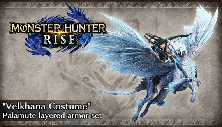 Monster Hunter Rise Velkhana Costume Palamute armor set