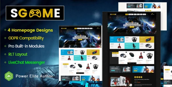 SGame - Responsive Accessories Store OpenCart Theme