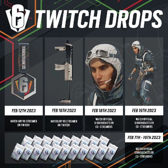 🔥 RAINBOW SIX SIEGE ❇️ R6S ❇ TWITCH DROPS ❇