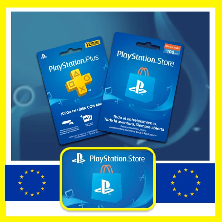 ⭐️Gift CARDS⭐🇪🇺 PSN 20-300 EURO (PSN EURO) PSN Europe