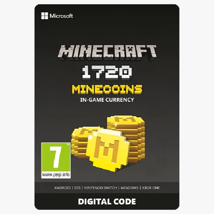 🪙 MINECRAFT KEY MINECOINS 330-1720 INSTANTLY