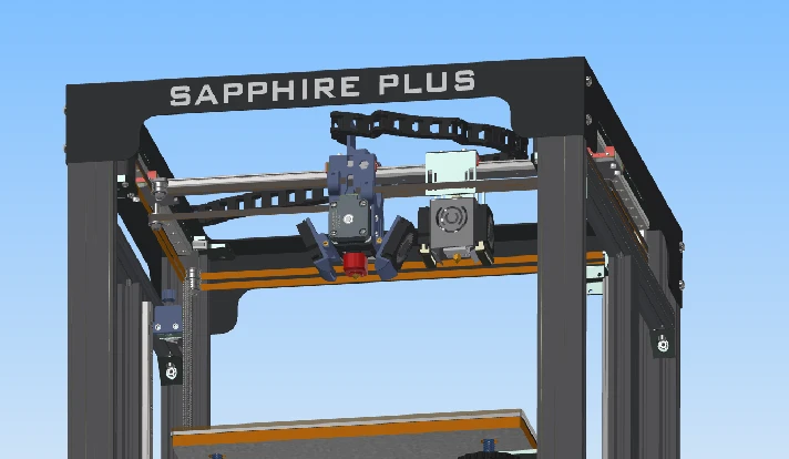 3D Mounts BIQU H2, NF-Crazy, E3DV on Sapphire PRO