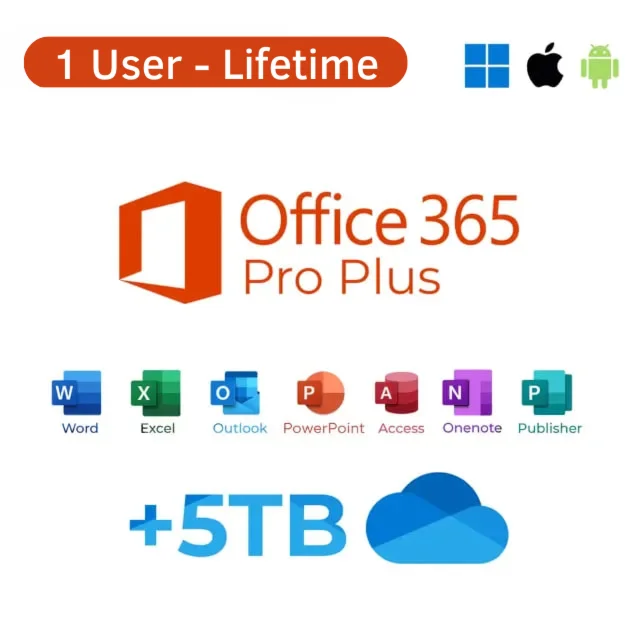 Учетные записи Office 365 5 ТБ OneDrive