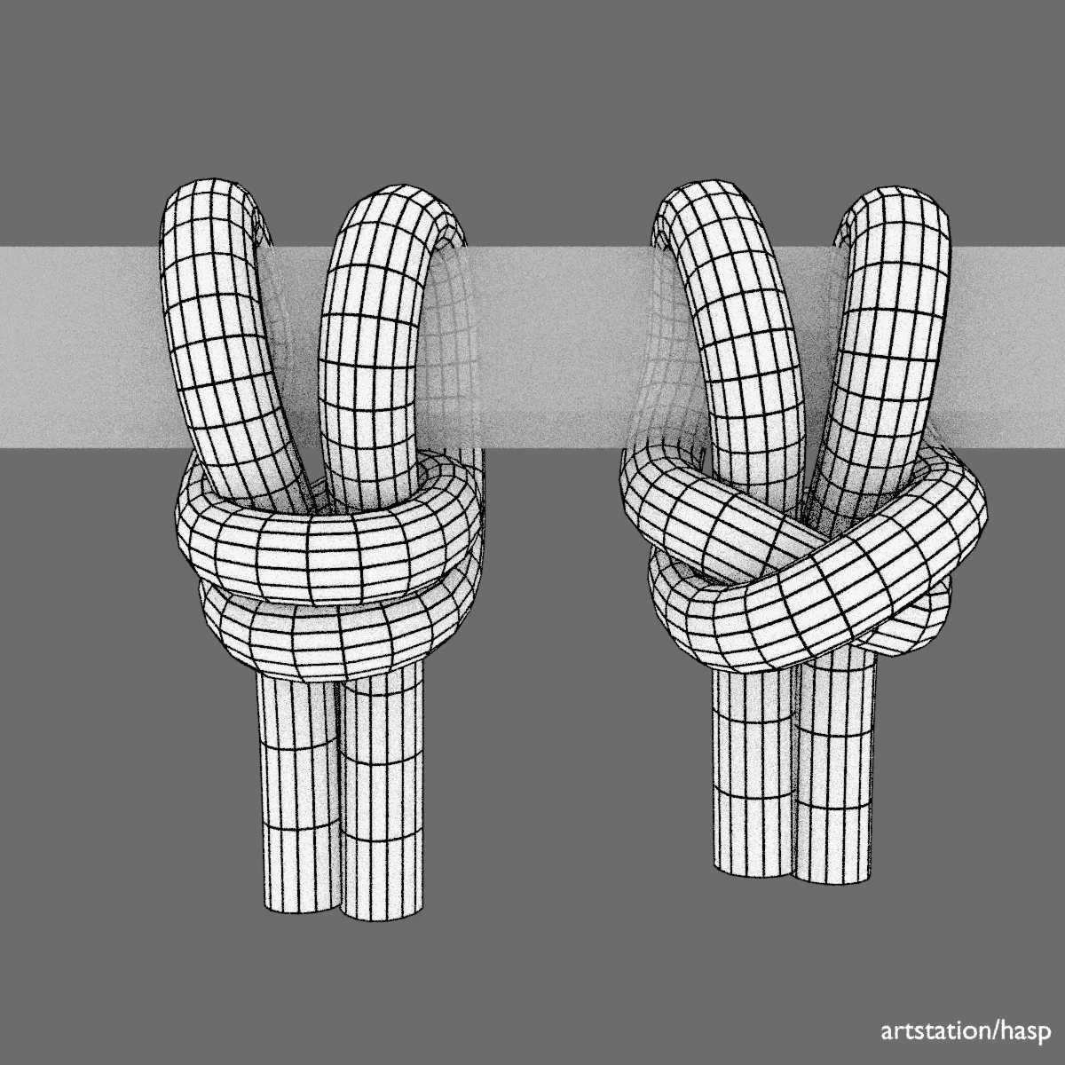 узел модифицированная глухая петля 3д модель