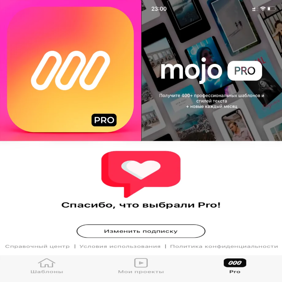 Mojo Reels и Video Maker PRO AppStore iPhone ios iPad