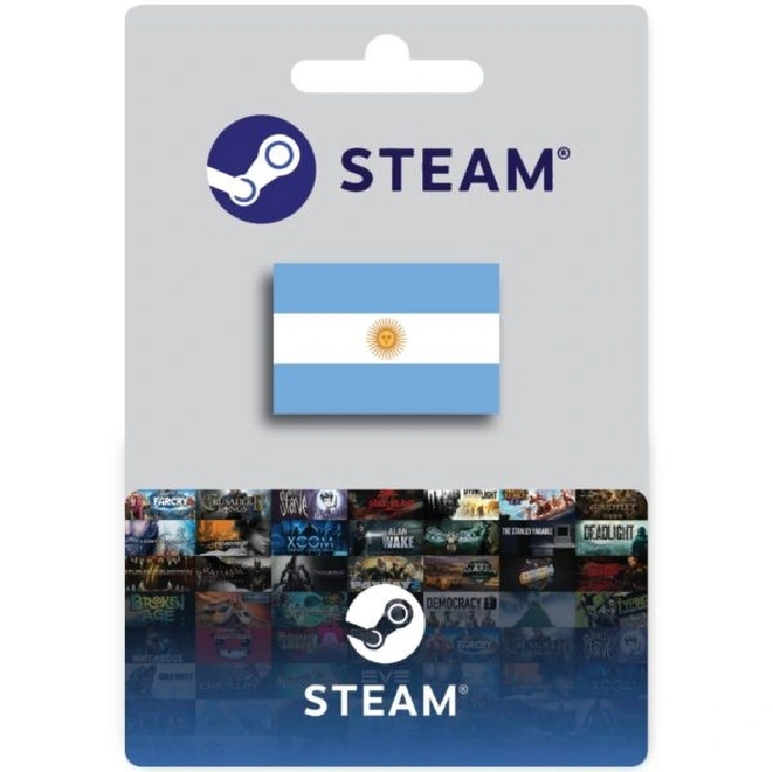 🎮Steam Wallet Gift Card: 5-10-50-100 USD💰 Argentina