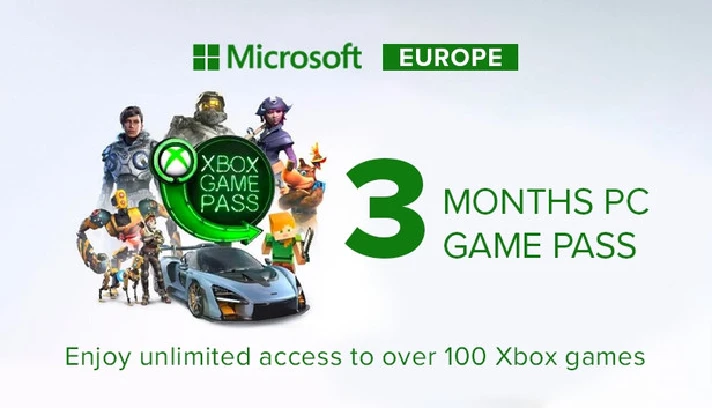 ✅🚀XBOX GAME PASS 3️⃣ months💻 for PC💻+CASHBACK