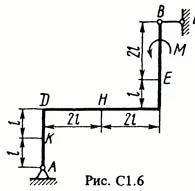 Задача С1 Вариант 60 (рис. 6 усл. 0) термех Тарг 1988 г