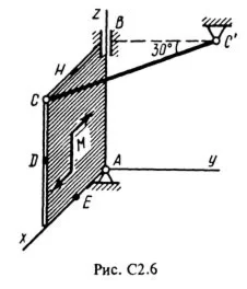 Решение С2 Вариант 66 (рис. 6 усл. 6) термех Тарг 1988