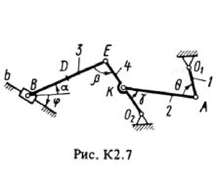 К2 Вариант 71 (рис.7 усл. 1) решение термех Тарг 1988г