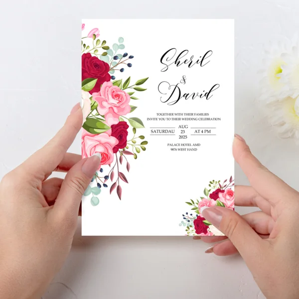 Шаблон приглашения на свадьбу 242