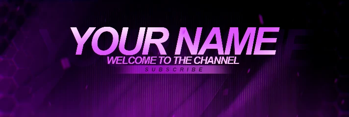 Psd-template banner (caps) for Twitch Neon