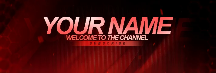 Psd-template banner (caps) for Twitch Neon