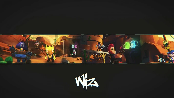 Brawl Stars: PSD headers and backgrounds for Youtube Tw