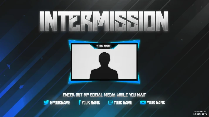 Twitch splash screens and overlays for Photoshop