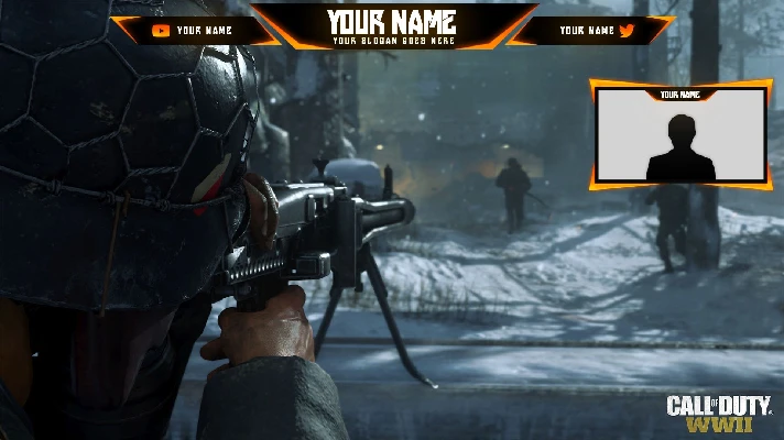 Twitch splash screens and overlays for Photoshop COD WW