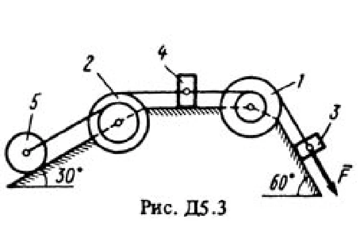 Термех Тарг 1988 решение задачи Д5 В33 (рис. 3 усл. 3)