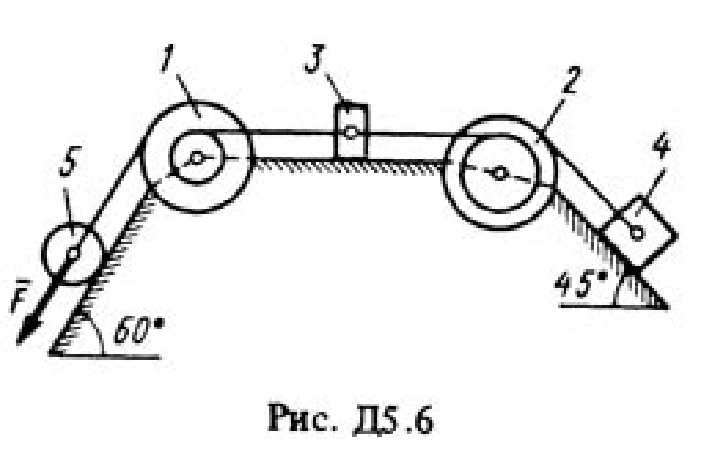 Термех Тарг 1988 решение задачи Д5 68 (рис. 6 усл. 8)