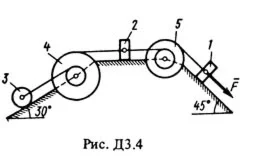 Решение задачи Д3 В44 (рис. 4 усл. 4) термех Тарг 1988