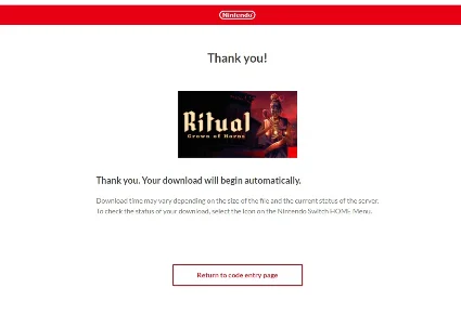 🎮 Ritual: Crown of Horns 🔑 (Nintendo Switch KEY/USA)