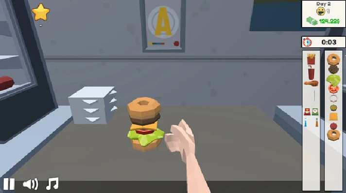 Fast Burger Simulator STEAM KEY REGION GLOBAL ROW + 🎁