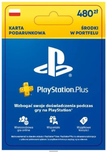 🎁 PSN Польша карта пополнения на 480 zl (PL) 🔥