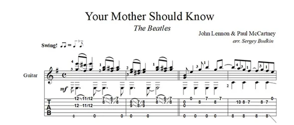 Your Mother Should Know (The Beatles) для гитары