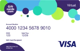 100$ Prepaid Virtual Credit Card VCC Visa Global 