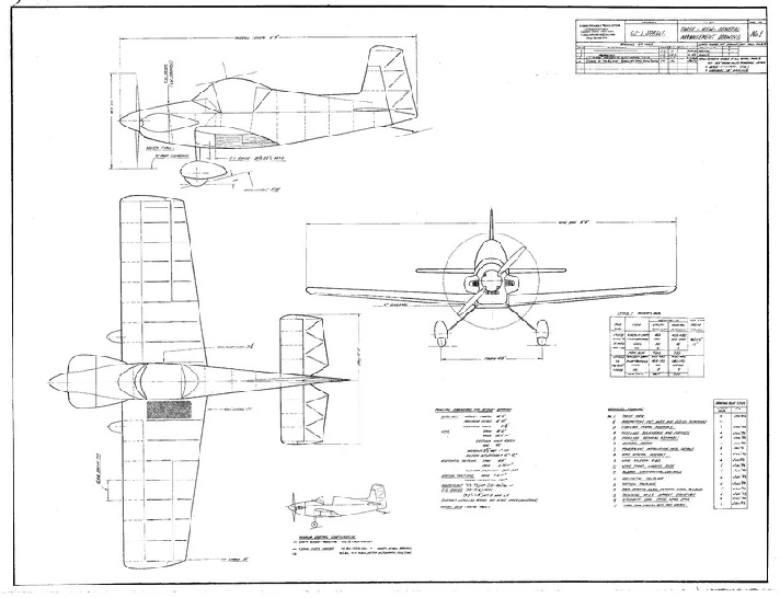 You Aviator. Drawings aircraft Corby CJ-1 Starlet