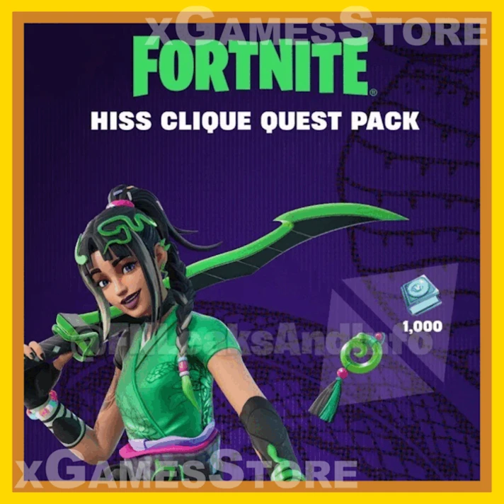 💛Fortnite Hiss Clique Quest Pack 1000 VB💛XBOX KEY+VPN