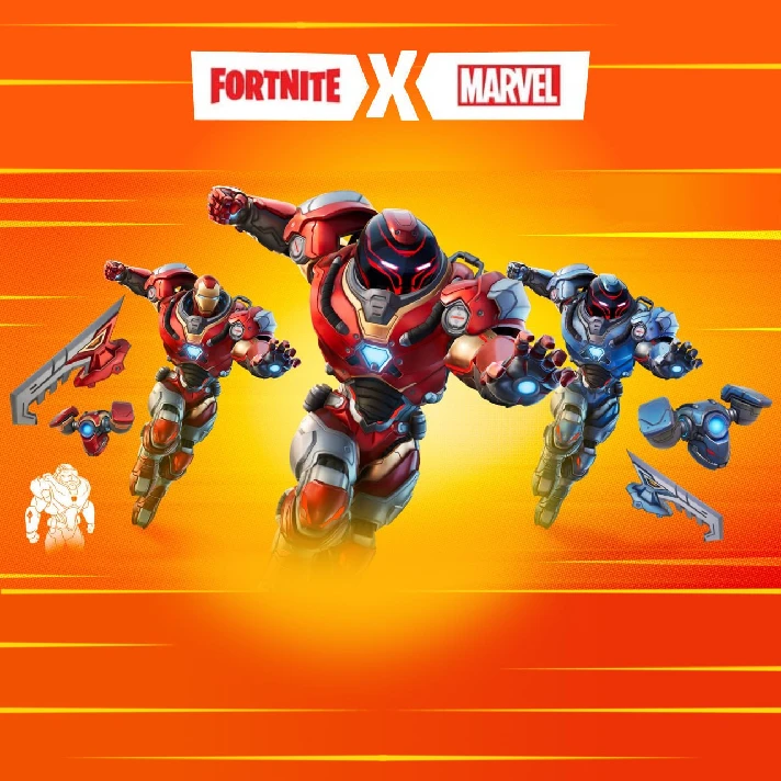 🤖Fortnite x Marvel: Iron Man Zero Skin Collection🤖