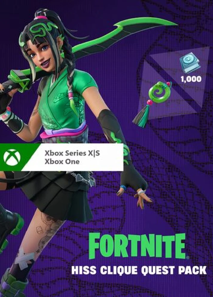 🌍 Fortnite - Hiss Clique Quest Pack 1000VB XBOX KEY🔑