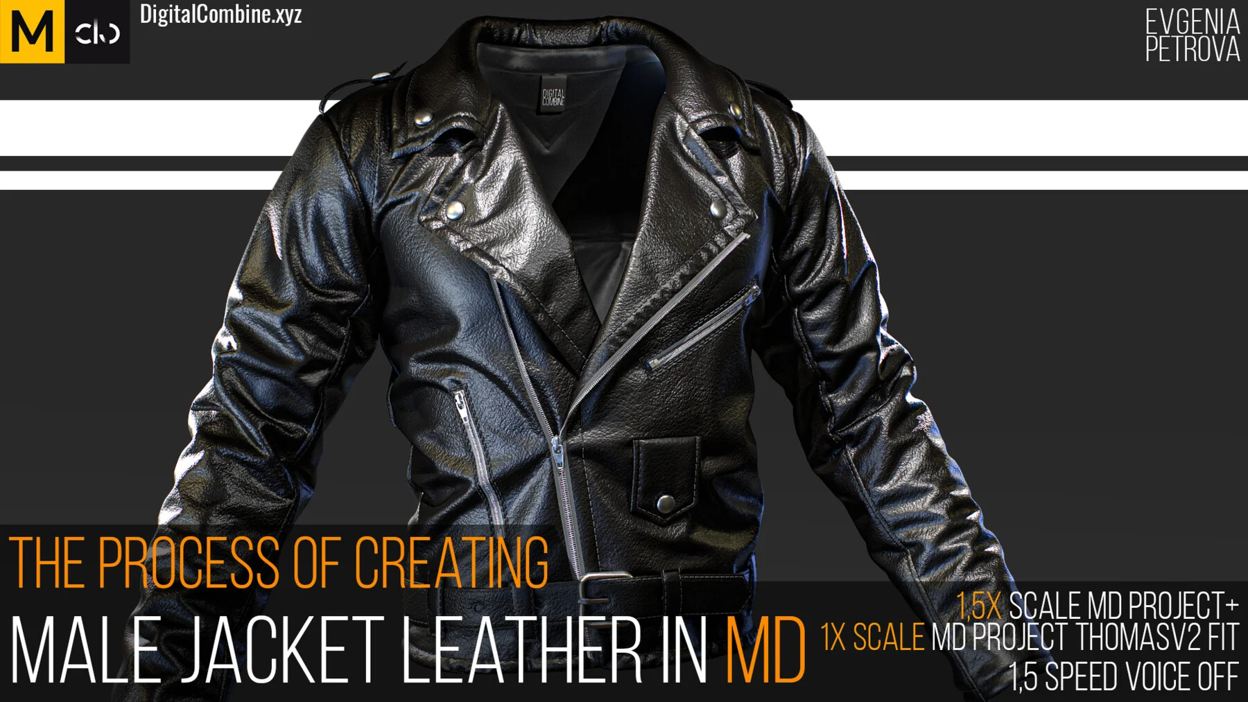 The process of creating MALE JACKET LEATHER in Marvelou