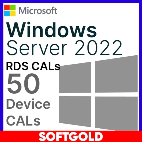 КЛЮЧ WINDOWS SERVER 2022 RDS DEVICE CAL (50 устр-в.)